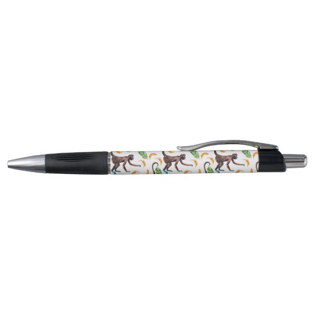 Stylo Singes doux jonglant des bananes (Haut)