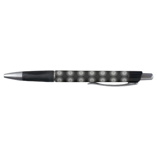 Stylo Spirale Noire Et Blanche (Bas)