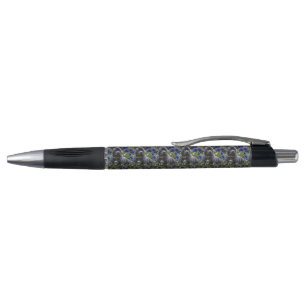 Stylo Staffordshire Bull Terrier Dans Blue Rose Garden,
