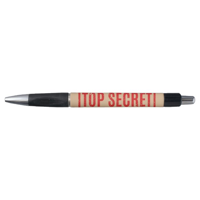 Stylo Stamped Top Secret Pen (Devant)