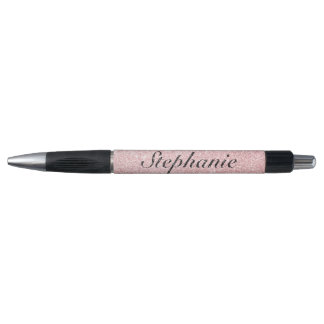 Stylo Style de Parties scintillant rose de nom personnal