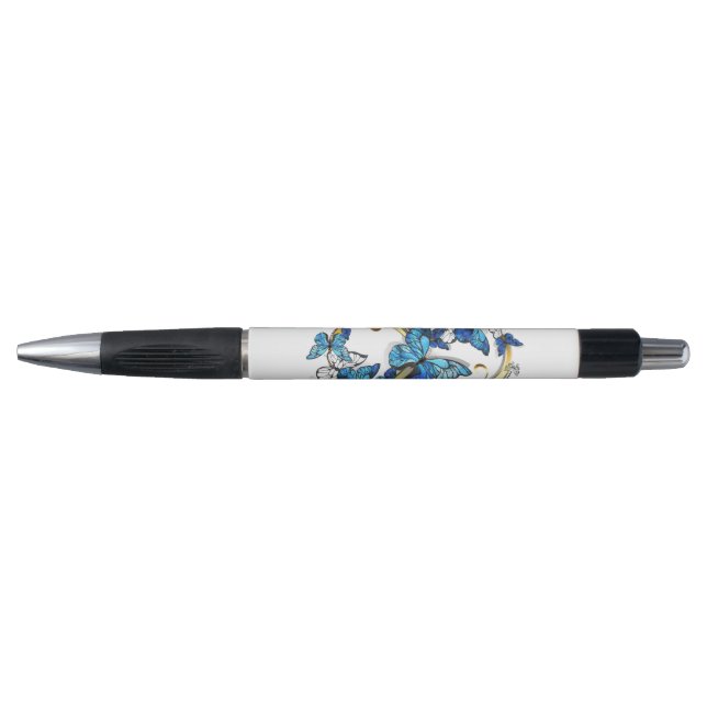 Stylo Symbol Infinity of Blue Morpho Butterflies (Devant)