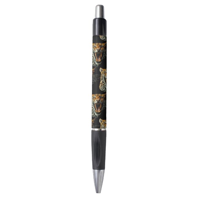 Stylo Tête d'attaque du léopard (Devant (Vertical))