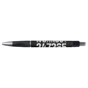 Stylo Texte usé et rayé Workout 247365 blanc