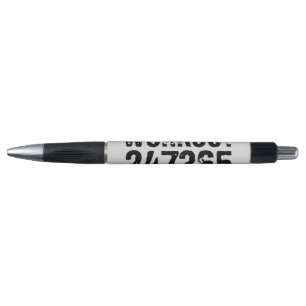 Stylo Texte usé et rayé Workout 247365 noir