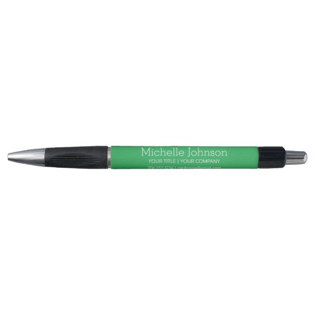 Stylo Texture granuleuse verte personnalisée pour les en (Devant)