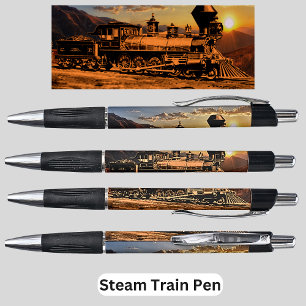 Stylo Train à vapeur Vintage CPRR 229 Railroad
