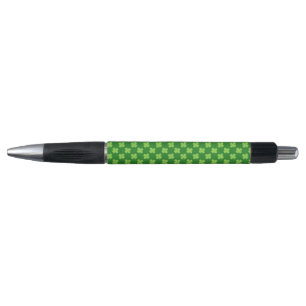 Stylo Trèfle vert pailleté