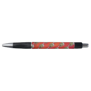 Stylo Tricératops Noël En Rouge