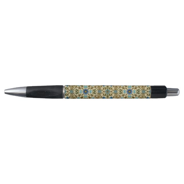 Stylo William Morris Antique 1873 Vine & Floral Pattern (Devant)