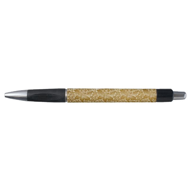 Stylo William Morris Rose & chardon Floral Golden (Devant)