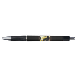 Stylo Yin Yang or sur noir