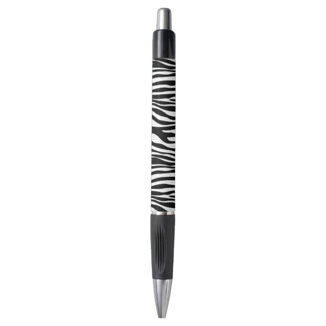 Stylo Zebra Print, Zebra Stripes, Noir Et Blanc (Devant (Vertical))