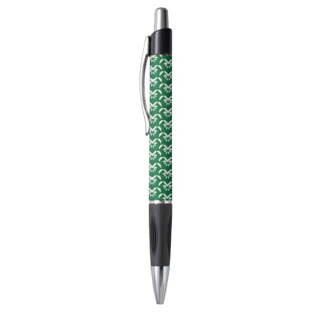 Stylo Zigzag floral vert (Haut (Vertical))