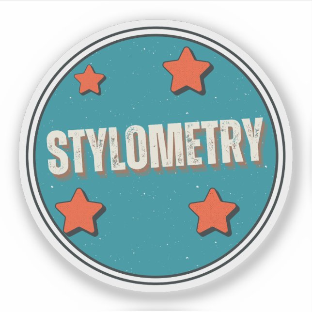 Stylometrie Aufkleber (Vorderseite)