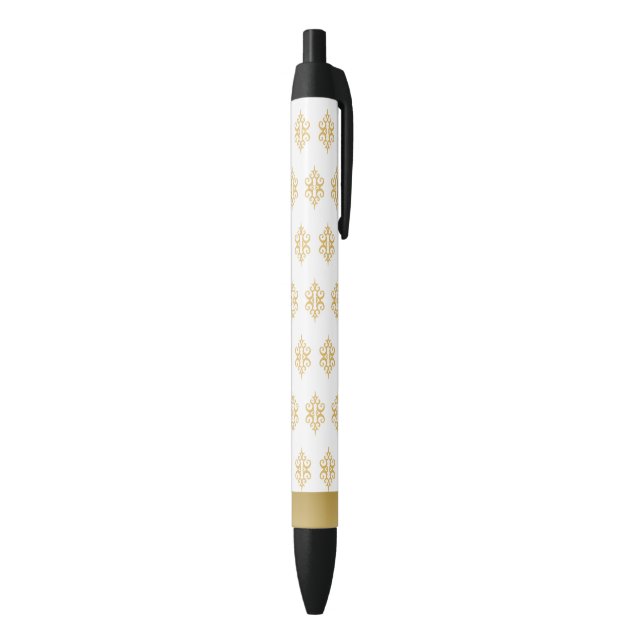 Stylos à écrire en dentelle de or blanc (Bas (Vertical))