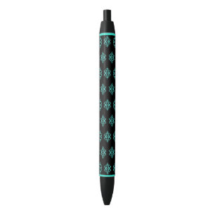 Stylos à écrire en dentelle turquoise