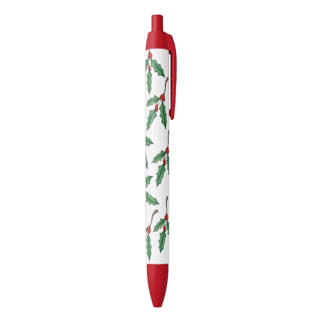 Stylos Cadeau de Noël au Houx (Bas (Vertical))