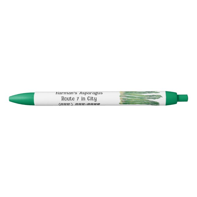 Stylos d'Asperges frais personnalisés pour les ent (Devant)
