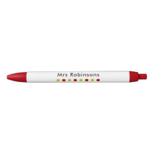Stylos de l'enseignant Pomme rouge et vert Nom per