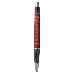Stylos de réunion de 50e classe personnalisés, V