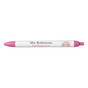 Stylos d'enseignant Rainbow Personnalisé Boho rose