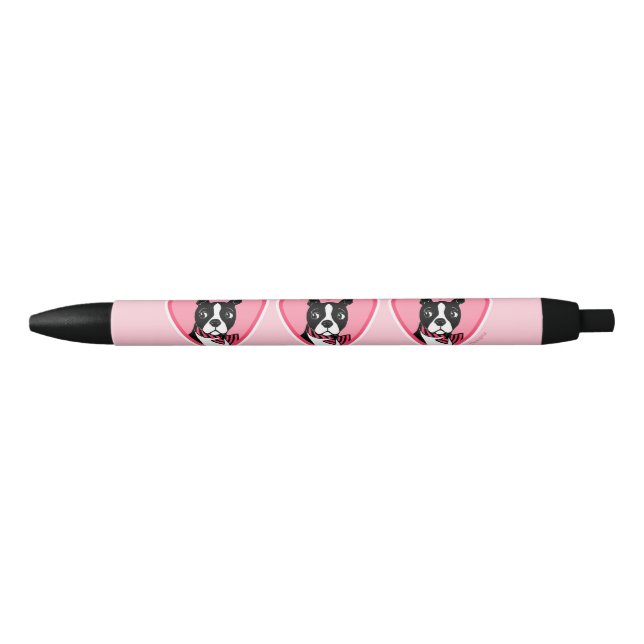 Stylos roses et noirs d'amour de terriers de (Devant)