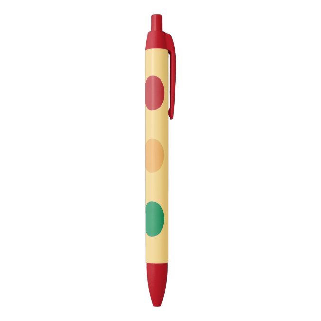 Stylos rouges de coutume de vert jaune de feux de (Bas (Vertical))