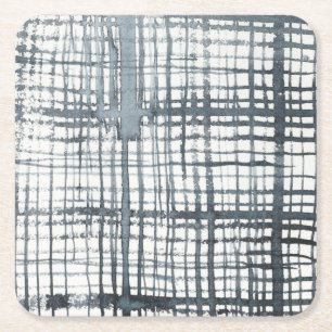 Stylus - Karo-Muster Rechteckiger Pappuntersetzer