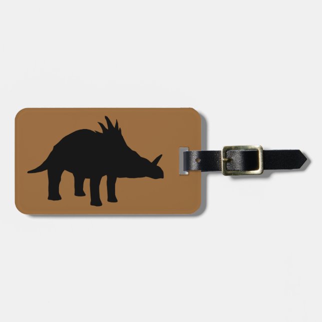 Styracosaurus Dino Dinosaur Gepäckanhänger (Vorderseite horizontal)