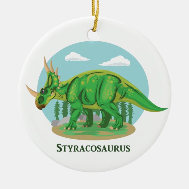 Styracosaurus Keramikornament (Vorne)
