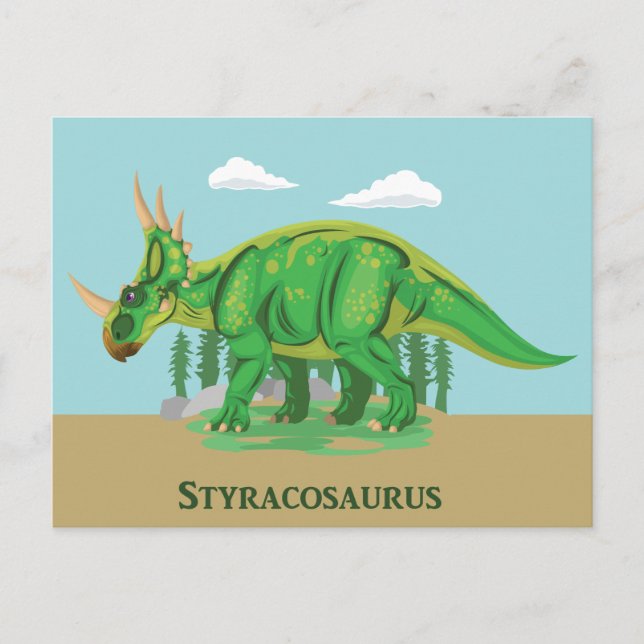 Styracosaurus Postkarte (Vorderseite)