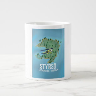 Styrsö, ein Reiseplakat. Jumbo-Tasse