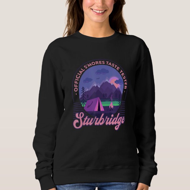 Su2019mores Taste Tester Sturbridge  Camping Humor Sweatshirt (Vorderseite)