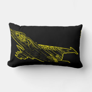 SU 25 Grach sowjetische Frogfoot Flugzeug Sketch Lendenkissen