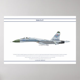 Su-27 Russland 1 Poster