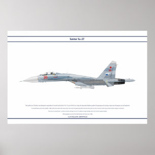Su-27 Russland 2 Poster