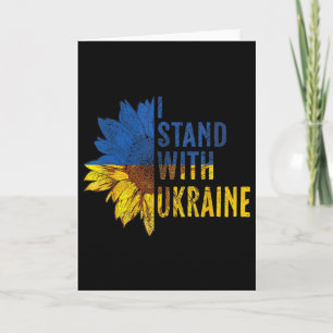 Su Ower Ukraine-Flagge Damen Ich stehe mit der Ukr Karte