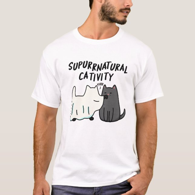 Su-purr-natürliche Kreativität Funny Cat Pun T-Shirt (Vorderseite)