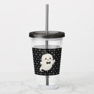 Suave Cartoon Ghost Halloween Acryltrinkbecher