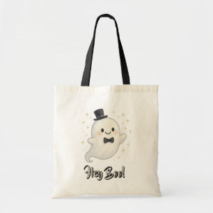 Suave Cartoon Hey Boo Geist Halloween Tragetasche
