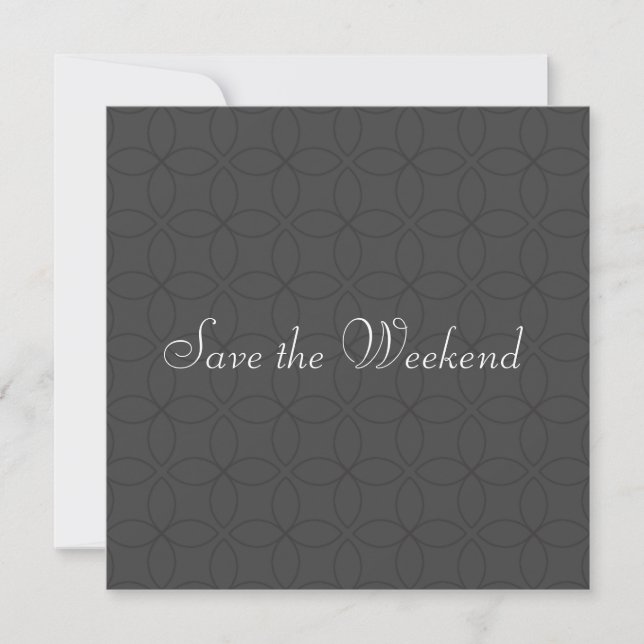 Suave Pattern Save the Date (Vorderseite)