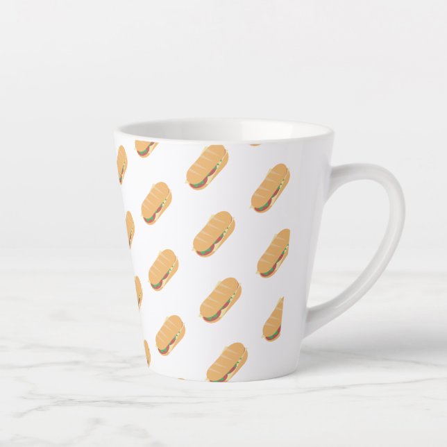 Sub Sandwich Muster Milchtasse (Rechts)