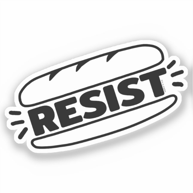 Sub Sandwich Resist Faschismus Aufkleber (Vorderseite)