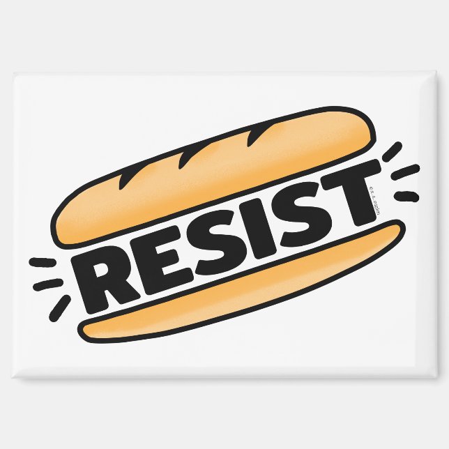 Sub Sandwich Resist Faschismus Magnet (Vorderseite)