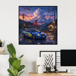 Subaru Impreza WRX STI Tourenwagen Poster