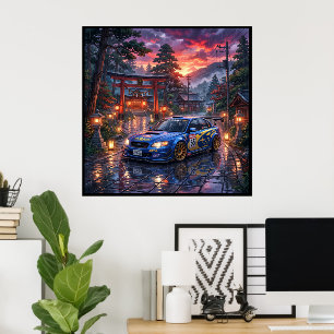 Subaru Legacy Touring Car Poster