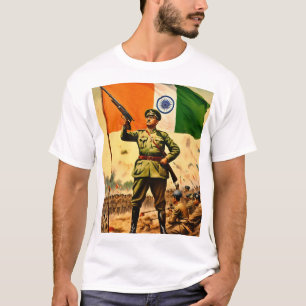 "Subash Chandra Bose: Krieger der Freiheit" T-Shirt