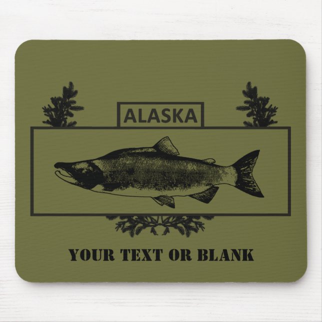 Subduduid Alaska Combat Fisherman Abzeichen Mousepad (Vorne)