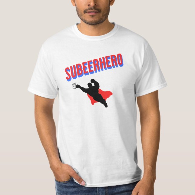 Subeerhero Funny Beer T - Shirt (Vorderseite)